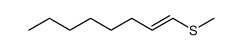 1-(methylthio)oct-1-ene结构式