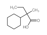 2-cyclohexyl-2-methyl-butanoic acid structure