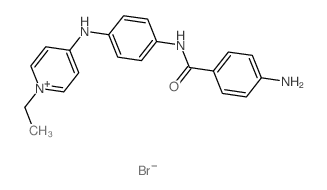 4-amino-N-[4-[(1-ethylpyridin-4-yl)amino]phenyl]benzamide structure