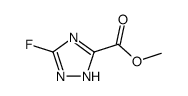 5-fluoro-2H-[1,2,4]triazole-3-carboxylic acid methyl ester结构式