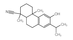 6-hydroxy-1,4a-dimethyl-7-propan-2-yl-2,3,4,9,10,10a-hexahydrophenanthrene-1-carbonitrile structure