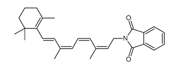 2-[(2E,4E,6E,8E)-3,7-dimethyl-9-(2,6,6-trimethylcyclohexen-1-yl)nona-2,4,6,8-tetraenyl]isoindole-1,3-dione结构式