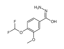 4-(Difluoromethoxy)-3-methoxybenzohydrazide Structure