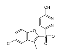 3-[(5-chloro-3-methyl-1-benzofuran-2-yl)sulfonyl]-1H-pyridazin-6-one Structure