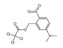 trichloroacetic acid (5-dimethylamino-2-nitro-phenyl)-methyl ester Structure