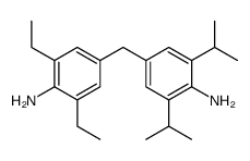 4-[(4-amino-3,5-diisopropylphenyl)methyl]-2,6-diethylaniline structure