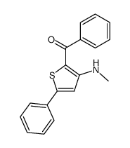 (3-(methylamino)-5-phenylthiophen-2-yl)(phenyl)methanone结构式