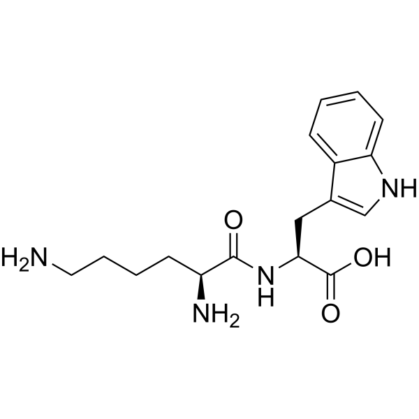 H-Lys-Trp-OH acetate salt structure