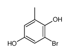 2-bromo-6-methylbenzene-1,4-diol Structure