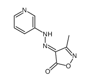 3-methyl-isoxazole-4,5-dione 4-(pyridin-3-yl-hydrazone) Structure