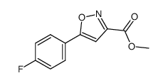 methyl 5-(4-fluorophenyl)isoxazole-3-carboxylate structure