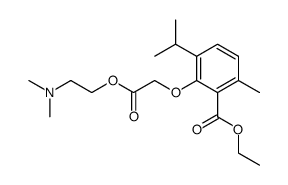 (2-Ethoxycarbonyl-6-isopropyl-3-methylphenoxy)acetic acid 2-(dimethylamino)ethyl ester picture