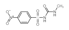 3-Methyl-1-(4-nitrophenyl)sulfonyl-urea结构式