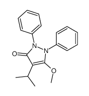 5-methoxy-1,2-diphenyl-4-propan-2-ylpyrazol-3-one结构式