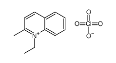 1-ethyl-2-methylquinolin-1-ium,perchlorate Structure