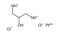 (3-azanidyl-2-hydroxypropyl)azanide,dichloroplatinum(2+) Structure