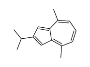 2-isopropyl-4,8-dimethylazulene结构式