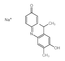 4-(4-hydroxy-5-methyl-2-propan-2-yl-phenyl)iminocyclohexa-2,5-dien-1-one结构式
