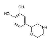 4-morpholin-2-ylbenzene-1,2-diol Structure