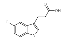 3-(5-chloro-1H-indol-3-yl)propanoic acid structure
