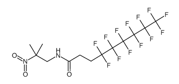 4,4,5,5,6,6,7,7,8,8,9,9,9-tridecafluorononanoyl (2-methyl-2-nitropropyl)amide结构式