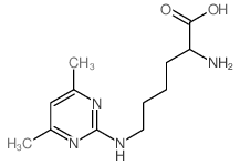 2-amino-6-[(4,6-dimethylpyrimidin-2-yl)amino]hexanoic acid Structure