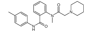 2-(N-Methyl-2-piperidinoacetylamino)-N-(p-tolyl)benzamide结构式