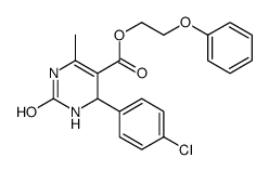 2-phenoxyethyl 4-(4-chlorophenyl)-6-methyl-2-oxo-3,4-dihydro-1H-pyrimidine-5-carboxylate Structure