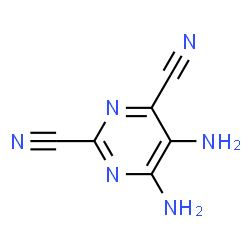 2,4-Pyrimidinedicarbonitrile,5,6-diamino- Structure