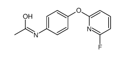 N-[4-(6-fluoropyridin-2-yl)oxyphenyl]acetamide结构式