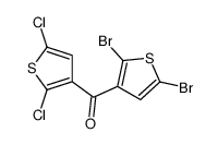 (2,5-dibromothiophen-3-yl)-(2,5-dichlorothiophen-3-yl)methanone Structure