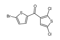 (5-bromothiophen-2-yl)-(2,5-dichlorothiophen-3-yl)methanone Structure