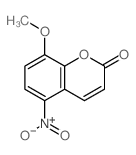 8-methoxy-5-nitro-chromen-2-one Structure