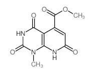 methyl 10-methyl-3,7,9-trioxo-2,8,10-triazabicyclo[4.4.0]deca-4,11-diene-5-carboxylate结构式