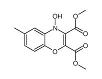 4-hydroxy-6-methyl-4H-benzo[1,4]oxazine-2,3-dicarboxylic acid dimethyl ester结构式