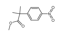 2-甲基-2-(4-硝基苯基)丙酸甲酯结构式