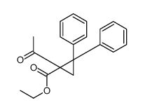 ethyl 1-acetyl-2,2-diphenylcyclopropane-1-carboxylate结构式