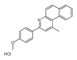 3-(4-methoxyphenyl)-1-methylbenzo[f]quinoline,hydrochloride结构式