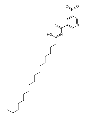 2-methyl-5-nitro-N-octadecanoylpyridine-3-carboxamide结构式