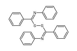 bis-(N-phenyl-benzimidoyl)-disulfane Structure