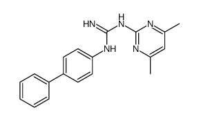 2-(4,6-dimethylpyrimidin-2-yl)-1-(4-phenylphenyl)guanidine Structure