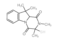 2,3,10,10-tetramethyl-3-sulfanyl-10aH-pyrazino[1,2-a]indole-1,4-dione Structure