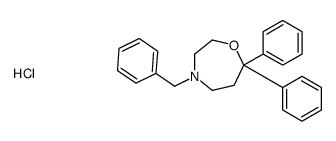 4-Benzyl-7,7-diphenyl-1,4-oxazepane hydrochloride结构式