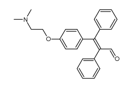 (2E)-3-{4-[2-(dimethylamino)ethoxy]phenyl}-2,3-diphenylprop-2-en-1-al结构式