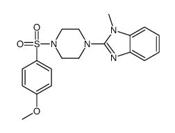 Piperazine, 1-[(4-methoxyphenyl)sulfonyl]-4-(1-methyl-1H-benzimidazol-2-yl)- (9CI) structure
