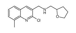3-Quinolinemethanamine,2-chloro-8-methyl-N-[(tetrahydro-2-furanyl)methyl]-(9CI) structure