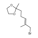 (E)-2-(4-Bromomethyl-3-pentenyl)-2-methyl-1,3-dioxolane Structure