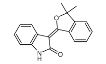 (3E)-3-(3,3-dimethyl-2-benzofuran-1(3H)-ylidene)-1,3-dihydro-2H-indol-2-one Structure