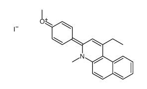 1-ethyl-3-(4-methoxyphenyl)-4-methylbenzo[f]quinolin-4-ium,iodide Structure