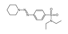 N,N-diethyl-4-(piperidin-1-yldiazenyl)benzenesulfonamide结构式